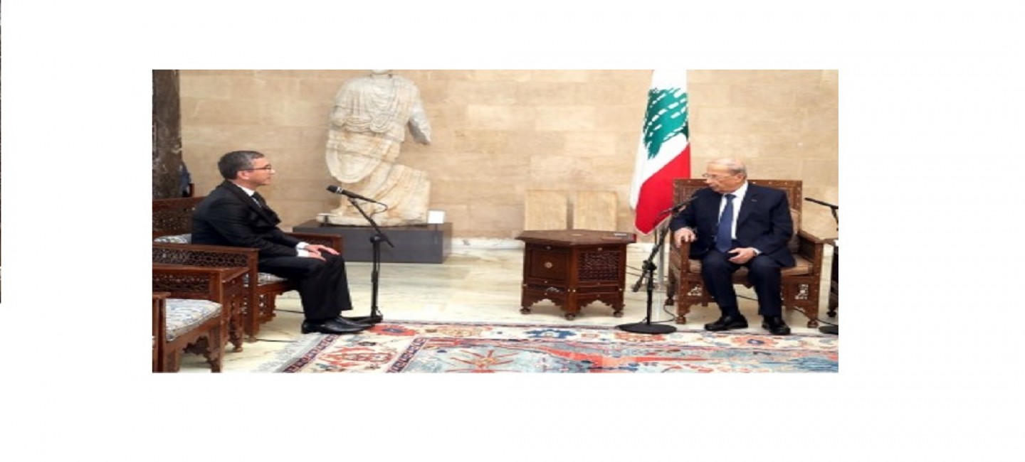 THE AMBASSADOR OF TURKMENISTAN PRESENTED CREDENTIALS TO THE PRESIDENT OF THE REPUBLIC OF LEBANON